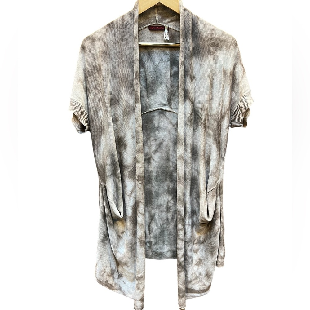 Left on Houston Tie-dye Cocoon Cardigan